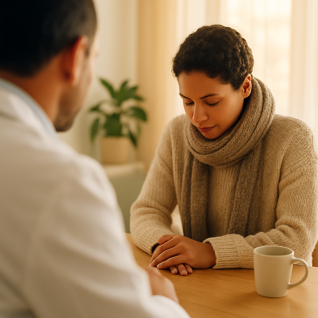 Imagem ilustrativa para o artigo "Saúde Respiratória no Inverno: Como Proteger Seu Sistema Respiratório na Estação Fria" — composição editorial em tons suaves.